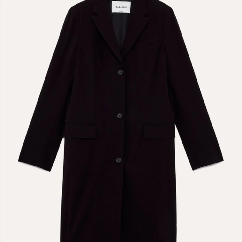 Aritzia Babaton Trent Long Blazer Jacket | Black | 0